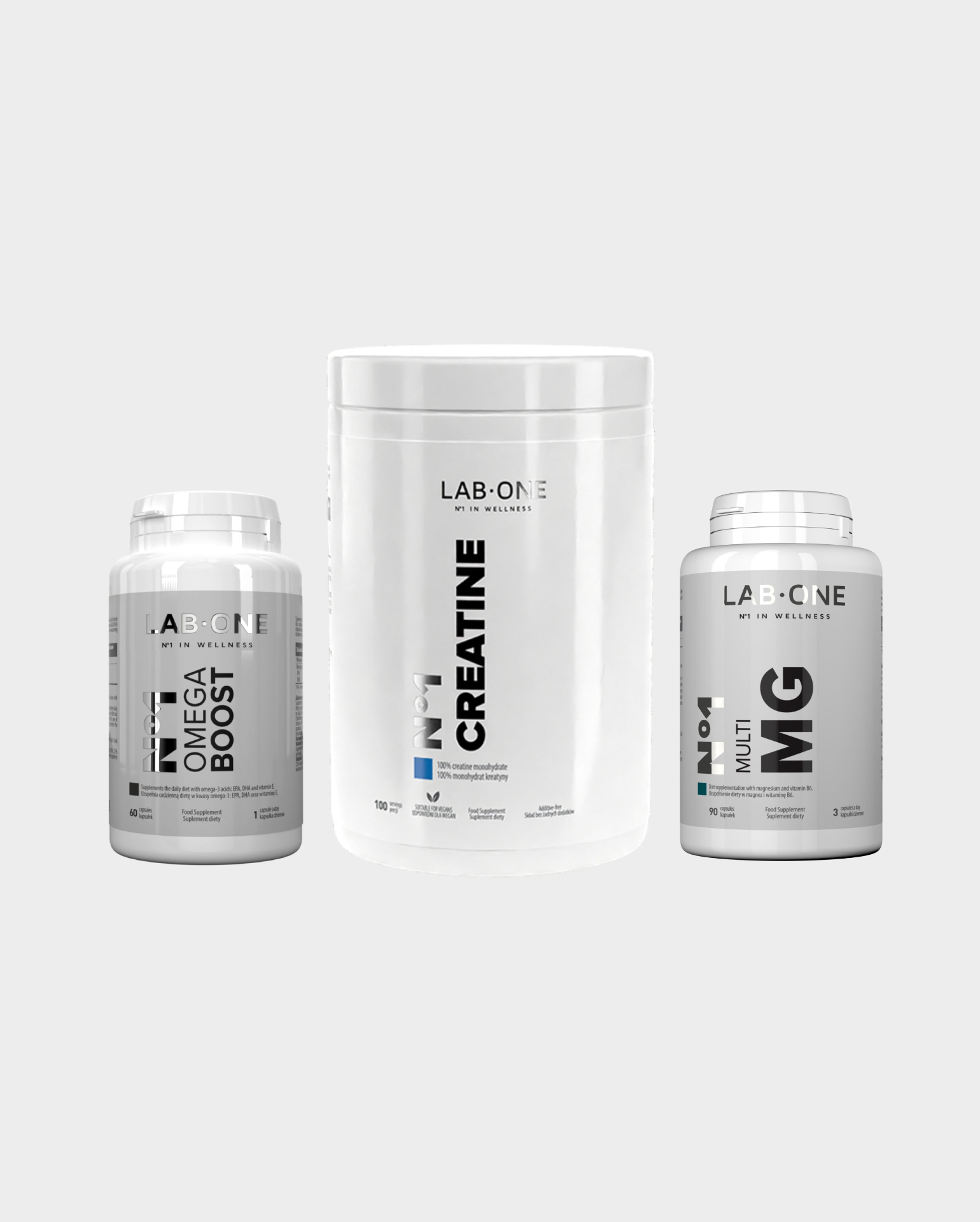 N°1 Habit Trainer Box – créatine, acides oméga-3 et magnésium